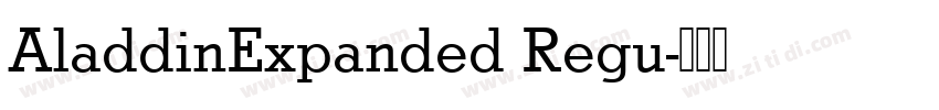 AladdinExpanded Regu字体转换
